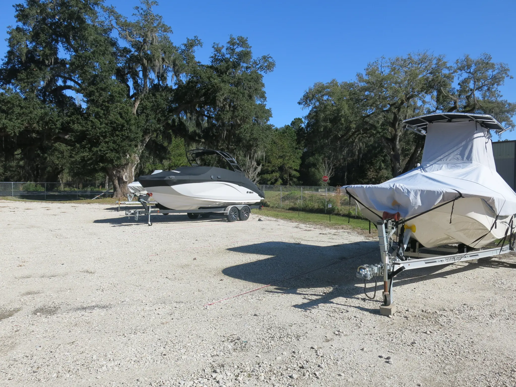 Boats stored at BCC Storage